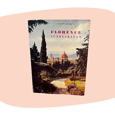 livre ancien, Florence, Italie, Renaissance, art italien, photographie vintage, architecture, patrimoine, édition illustrée, collection art livre vintage retro florence ville italie illustrations les filles les meufs concept store pop up
