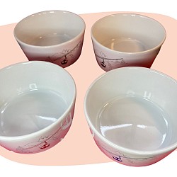 bols en faïence, Vagabonde France, décor montagne, télécabines colorées, vaisselle contemporaine, style chalet, esprit montagnard, design graphique, céramique émaillée, set de 4 pièces, décoration hivernale, art de la table, concept store, les filles les meufs, garrigues sainte Eulalie, uzes